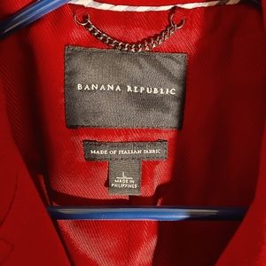Woman's size Large Banana Republic Red Pea Coat